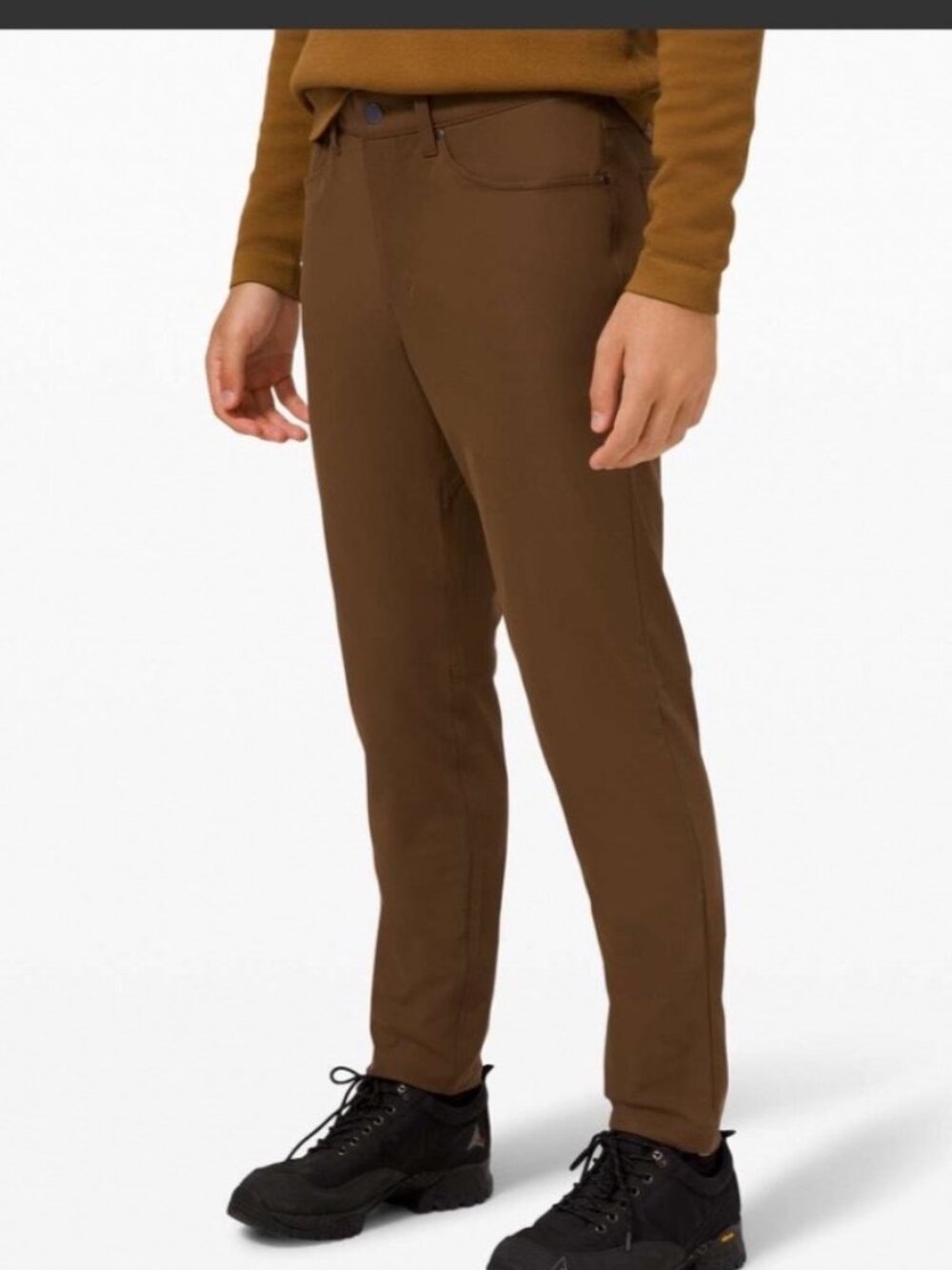 Lululemon ABC Pant Slim Warpstreme Deep Artifact Brown 28 28x30 Commute Casual